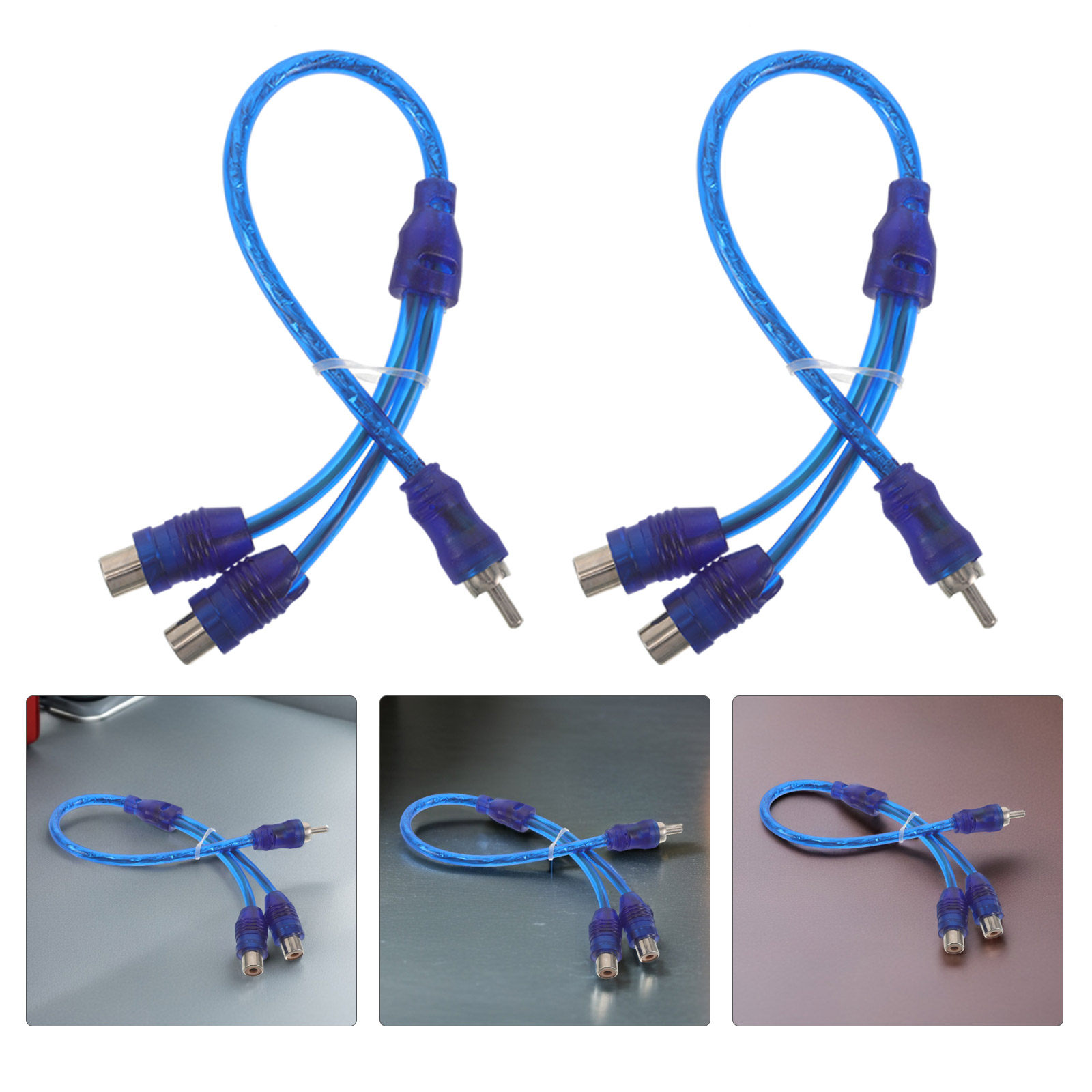 Audio Splitter Y - Cabo Divisor RCA Y de 10